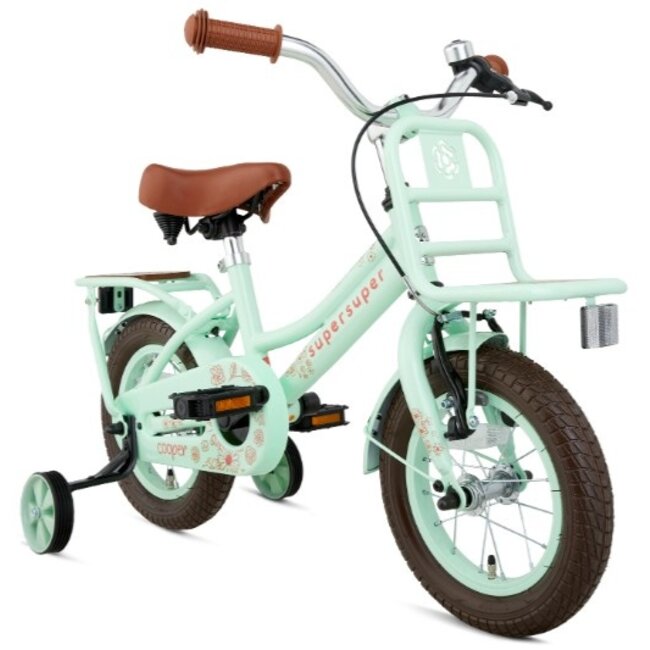 Supersuper Meisjesfiets 12 Inch Cooper Bamboo Pistache