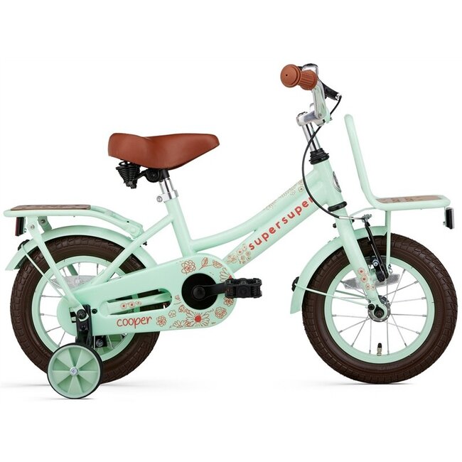 Supersuper Meisjesfiets 12 Inch Cooper Bamboo Pistache