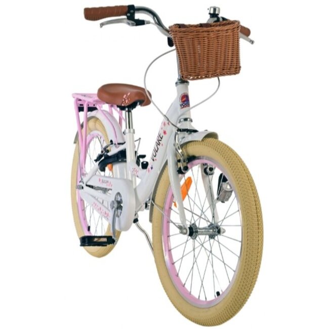 Meisjesfiets 20 Inch Volare Blossom Wit 52047 - 2 Handremmen