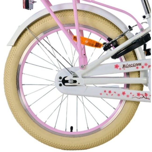 Meisjesfiets 20 Inch Volare Blossom Wit 52047 - 2 Handremmen