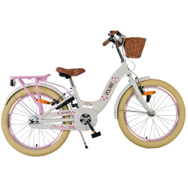 Meisjesfiets 20 Inch Volare Blossom Wit 52047 - 2 Handremmen