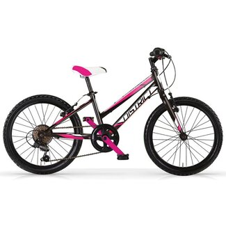 MBM Fietsen MBM Meisjes Mountainbike 20 Inch District 6V Zwart Roze
