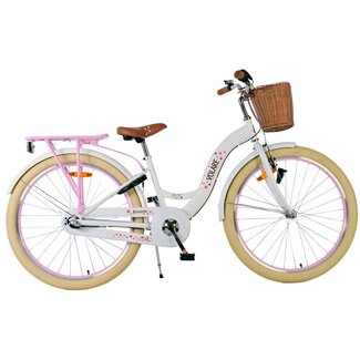 Volare Kinderfietsen Meisjesfiets 26 Inch Volare Blossom 3V Nexus Wit 52658