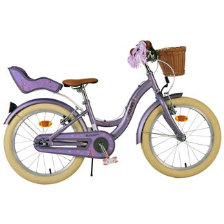 Volare Kinderfietsen Volare Meisjesfiets 18 Inch Blossom Paars 51833 -  2 Handremmen