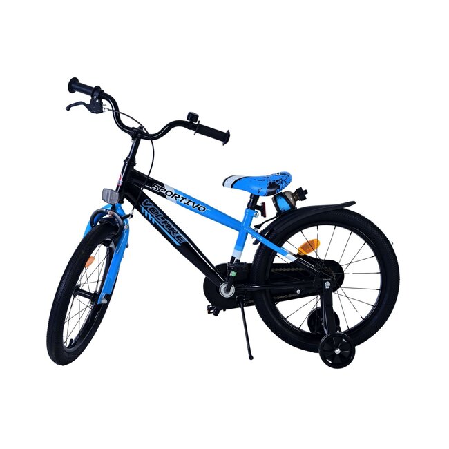Jongensfiets 18 Inch Volare Sportivo Zwart Blauw 51862