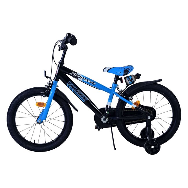 Volare Jongensfiets 18 Inch Sportivo Blauw 51863 - 2 Handremmen
