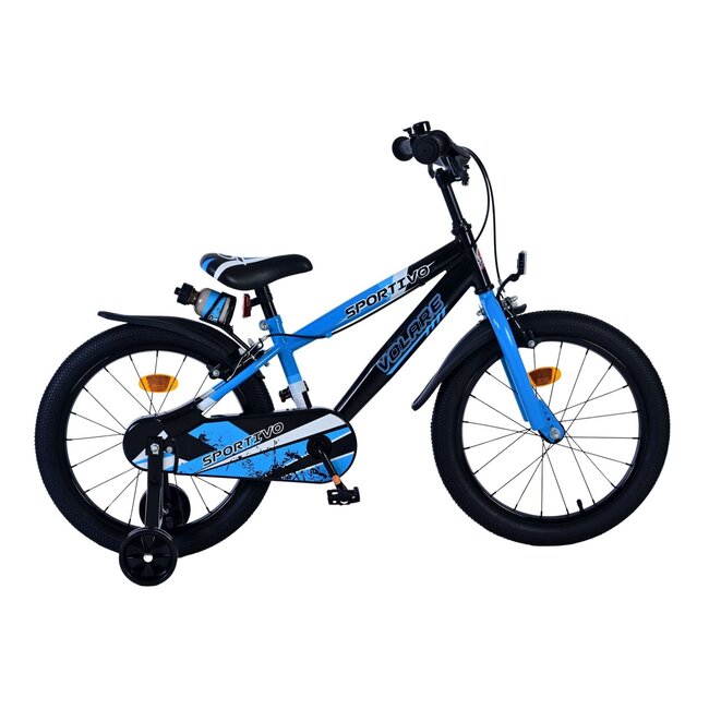 Volare Jongensfiets 18 Inch Sportivo Blauw 51863 - 2 Handremmen