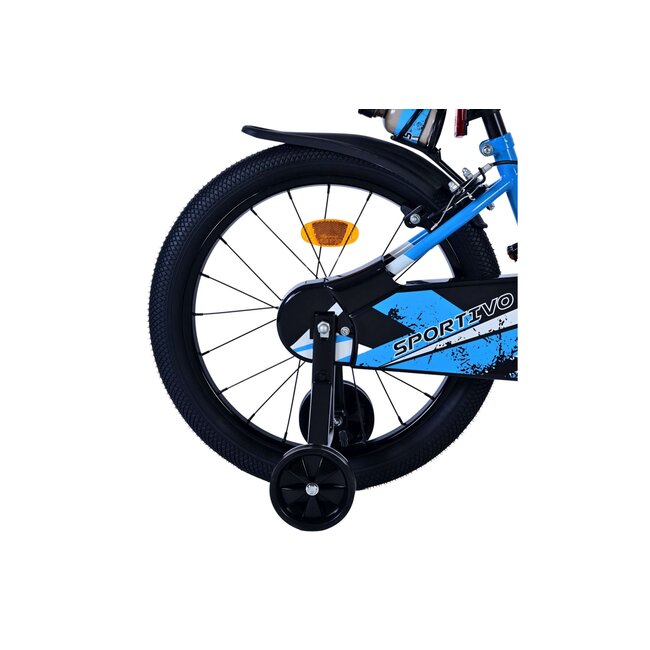 Volare Jongensfiets 18 Inch Sportivo Blauw 51863 - 2 Handremmen