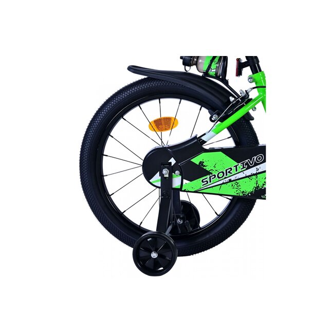 Volare Jongensfiets 18 Inch Sportivo Groen 51865 - 2 Handremmen