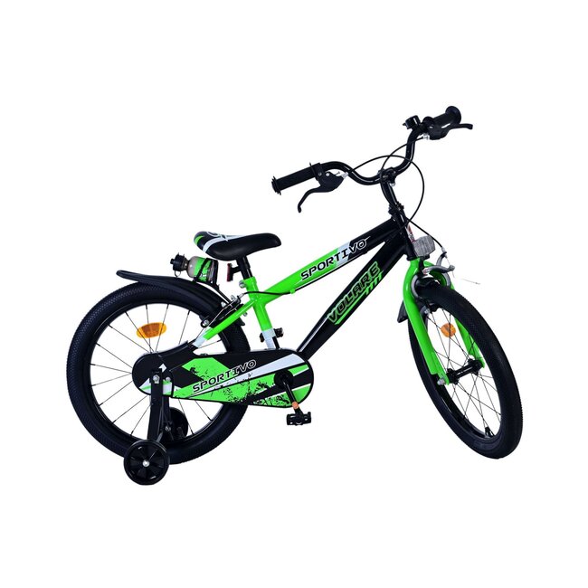 Volare Jongensfiets 18 Inch Sportivo Groen 51865 - 2 Handremmen