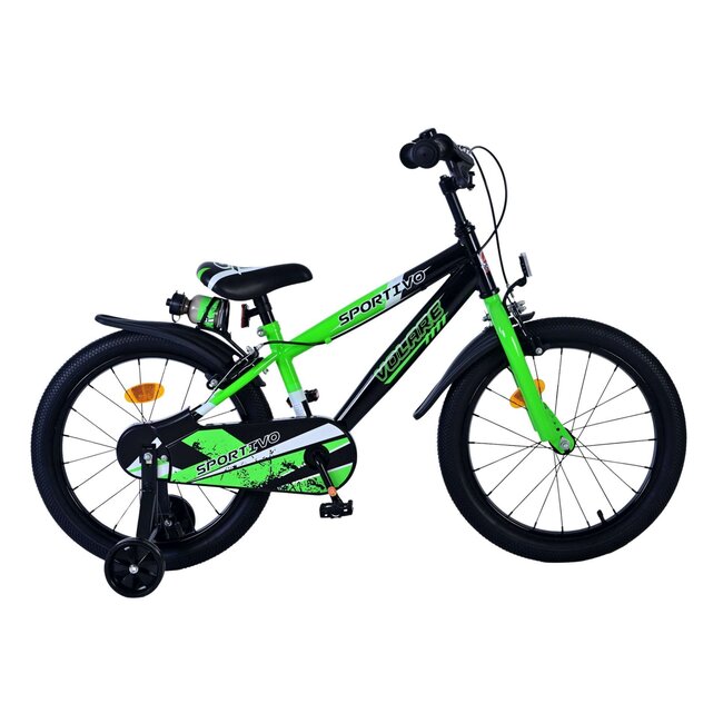 Volare Jongensfiets 18 Inch Sportivo Groen 51865 - 2 Handremmen