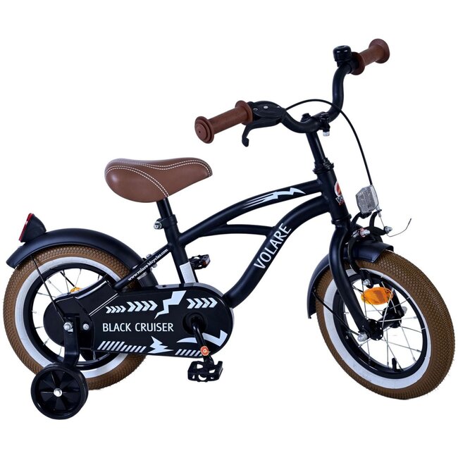 Volare Jongensfiets 12 Inch  Black Cruiser 51230