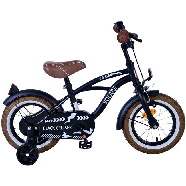 Volare Jongensfiets 12 Inch  Black Cruiser 51230