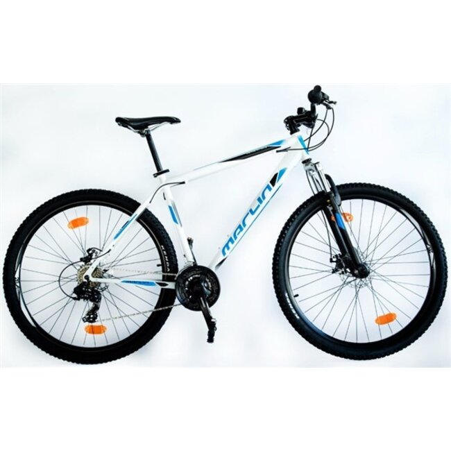 Marlin Heren Mountainbike Tornado 29 Inch 18 Versnellingen Wit Blauw
