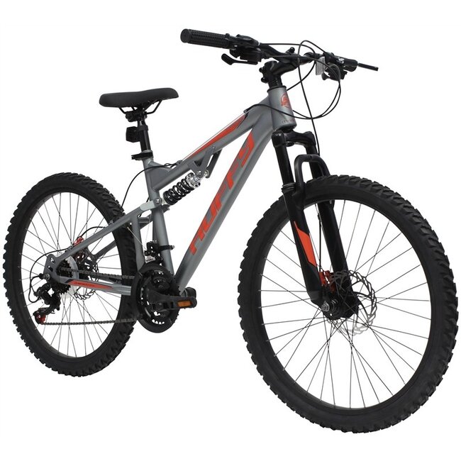 Jongens Mountainbike 24 Inch Huffy Marker Grijs 24940W