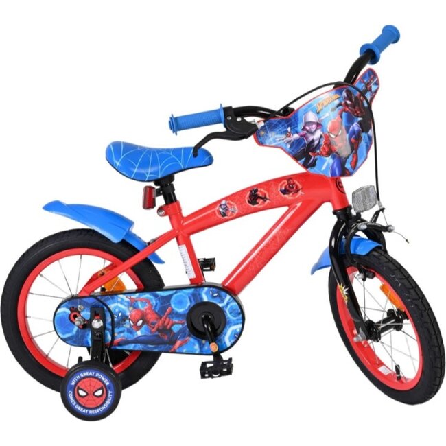 Spiderman Jongensfiets 14 Inch Rood Blauw 20542