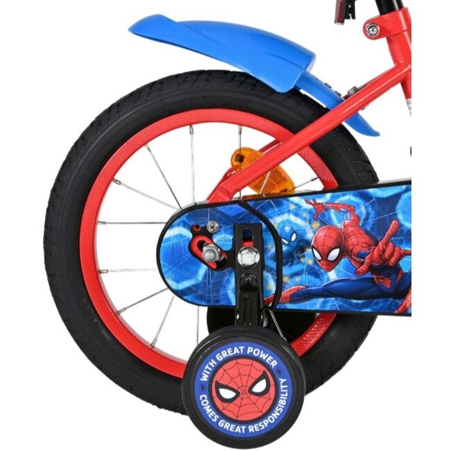 Spiderman Jongensfiets 14 Inch Rood Blauw 20542