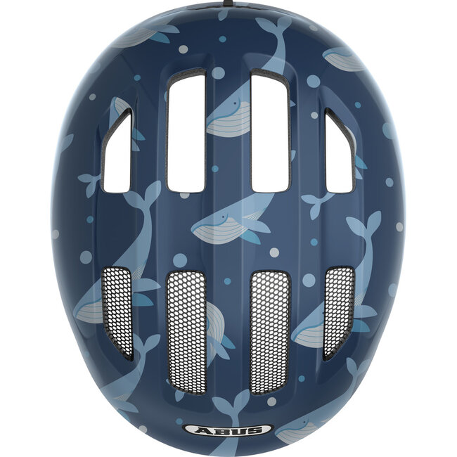 ABUS Fiets Kinderhelm Smiley 3.0 Blue Whale - Showroom Model