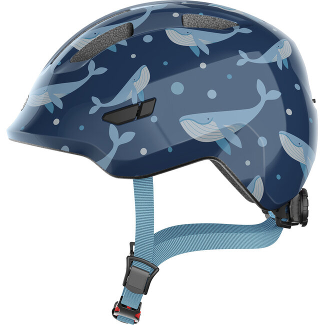 ABUS Fiets Kinderhelm Smiley 3.0 Blue Whale - Showroom Model