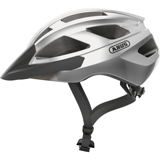 ABUS Fietshelm Macator Gleam Silver - Showroom Model
