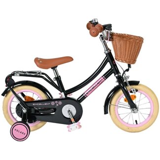 Volare Kinderfietsen Meisjesfiets 12 Inch Volare Excellent Zwart 51224