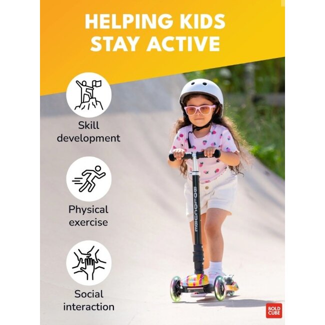 Boldcube Big Driewiel Step Flower Power