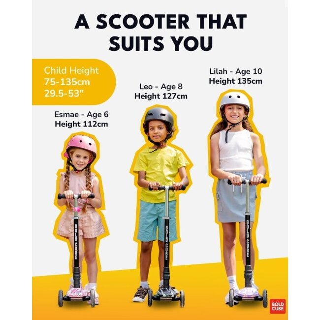 Boldcube Big Driewiel Step Flower Power