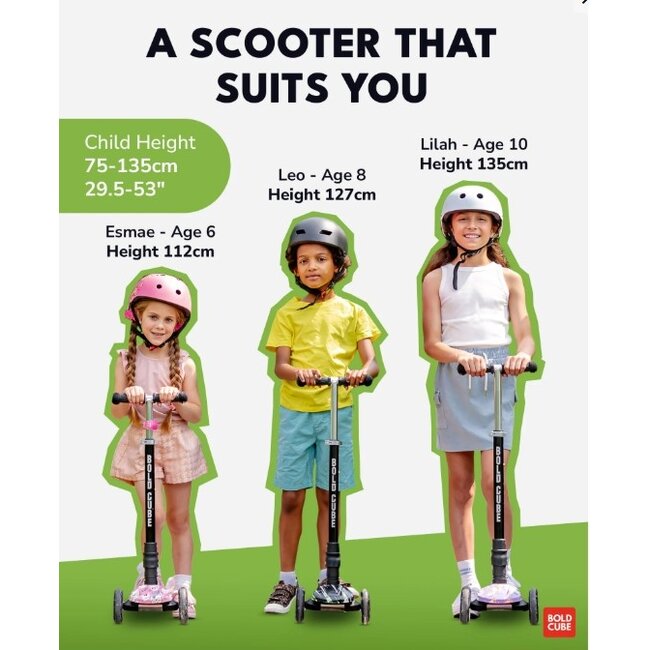 Driewiel Step Boldcube Big Swift Green