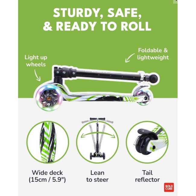 Boldcube Big Driewiel Step Swift Green