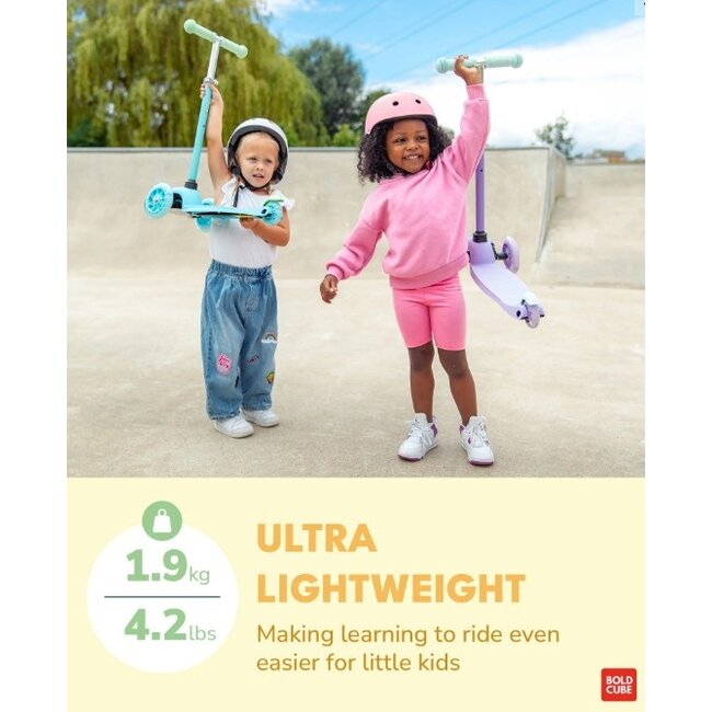 Boldcube Teeny Driewiel Step Geel