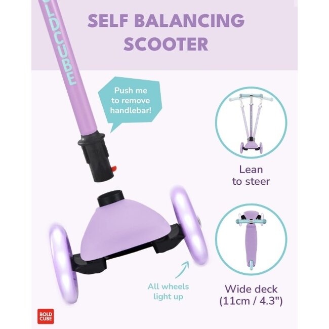 Driewiel Step Boldcube Teeny  Lila