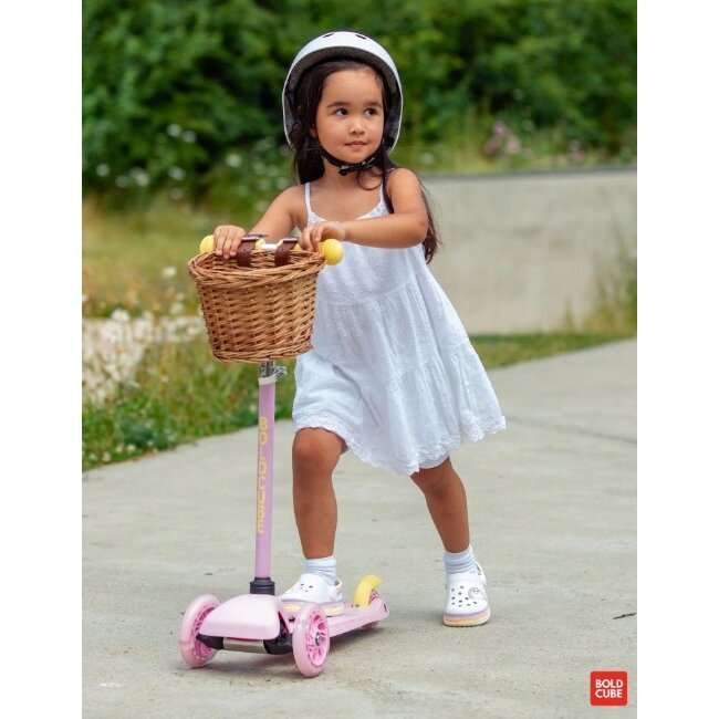 Driewiel Step Boldcube Teeny Roze