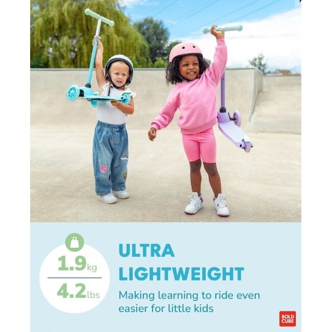 Driewiel Step Boldcube Teeny Blauw