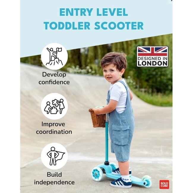 Driewiel Step Boldcube Teeny Blauw