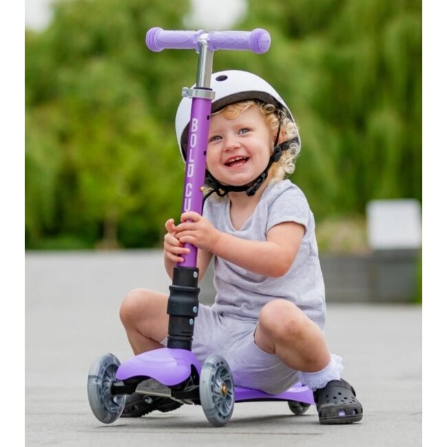 Driewiel Step Boldcube Teeny Fold Eenhoorn Paars