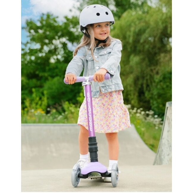 Boldcube Teeny Fold Driewiel Step Eenhoorn Paars