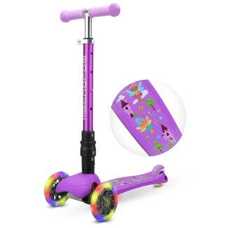 Boldcube Kindersteps Boldcube Teeny Fold Driewiel Step Sprookjesland Paars