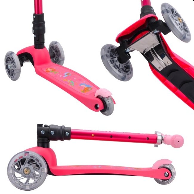 Boldcube Teeny Fold Driewiel Step Zeemeermin Roze