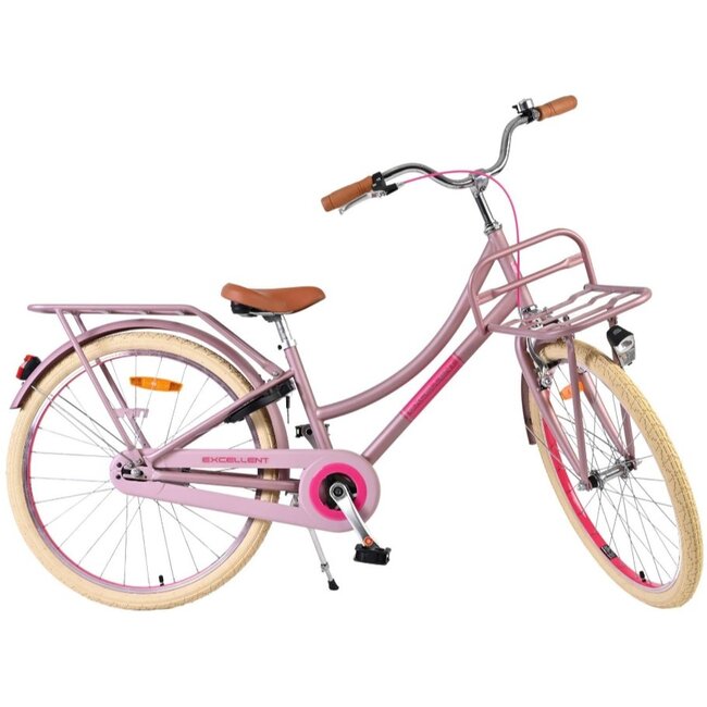 Volare Meisjesfiets 24 Inch Excellent Mat Roze 24142 - Terugtraprem