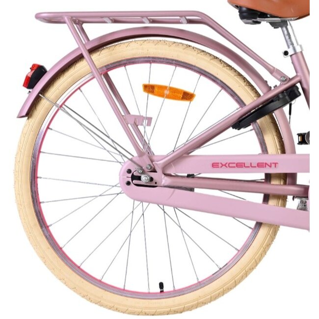 Volare Meisjesfiets 24 Inch Excellent Mat Roze 24142 - Terugtraprem