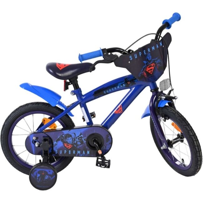 Superman Jongensfiets 14 Inch Blauw 20552