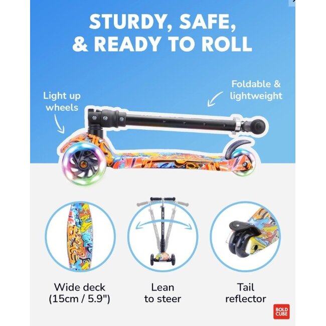 Boldcube Big Driewiel Step Graffiti - Showroom Model