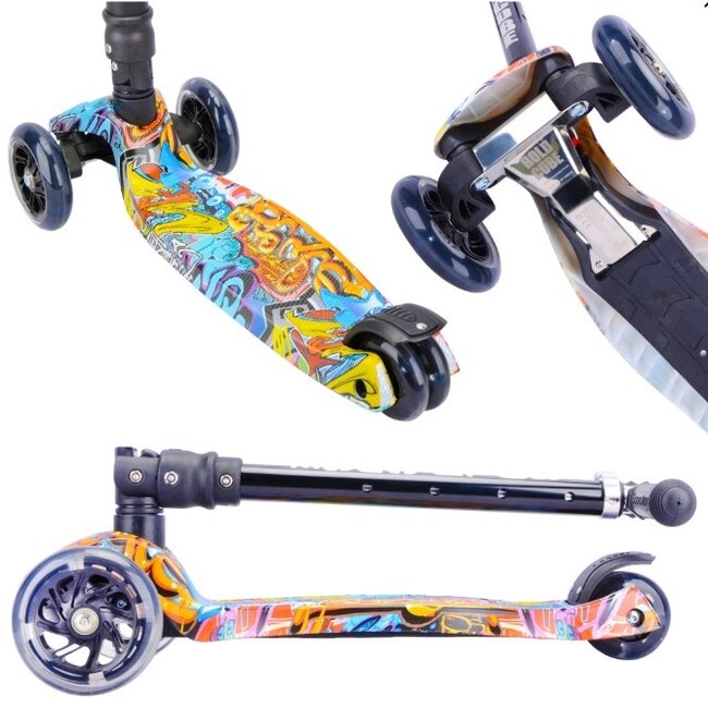 Driewiel Step Boldcube Big Graffiti - Showroom Model