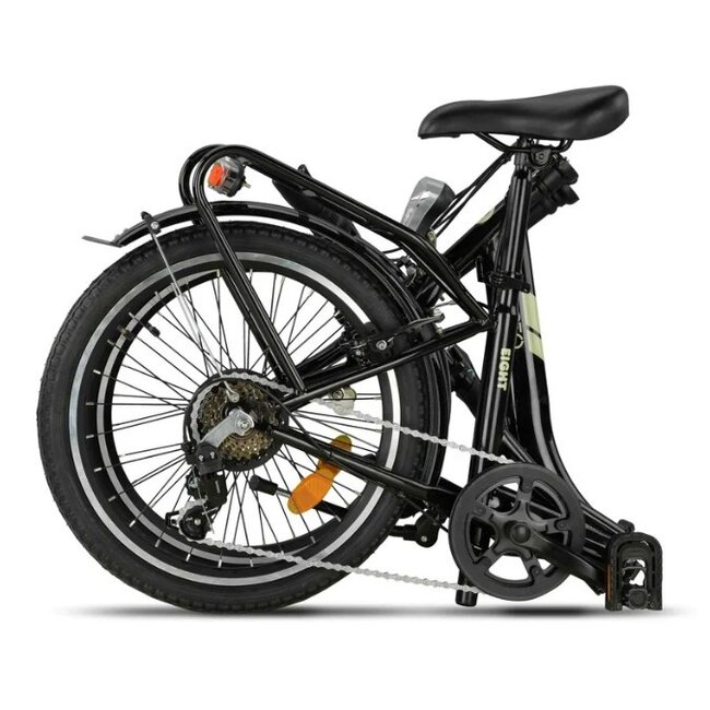 Vouwfiets 20 Inch Pacto Eight 6V Zwart