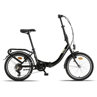 Pacto Vouwfietsen Pacto Vouwfiets 20 Inch Eight 6 Versnellingen Zwart