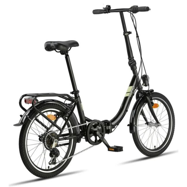 Vouwfiets 20 Inch Pacto Eight 6V Zwart