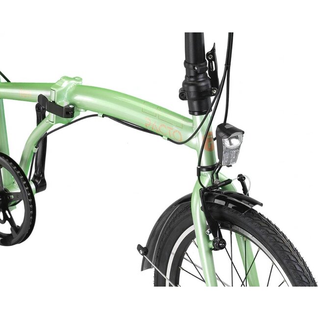 Vouwfiets 20 Inch Pacto Ten 6V Mint Groen