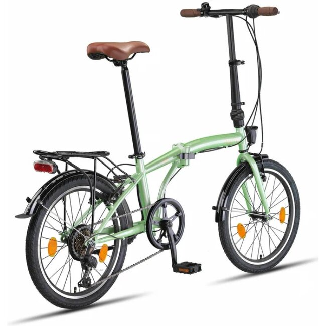 Pacto Vouwfiets 20 Inch Ten 6 Versnellingen Mint Groen