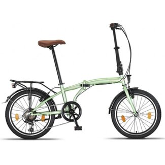 Pacto Vouwfietsen Vouwfiets 20 Inch Pacto Ten 6V Mint Groen