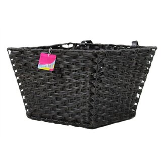 Kunststof Gevlochten Fietsmand Groot